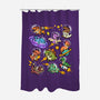 Space Dinosaurs-None-Polyester-Shower Curtain-GoshWow