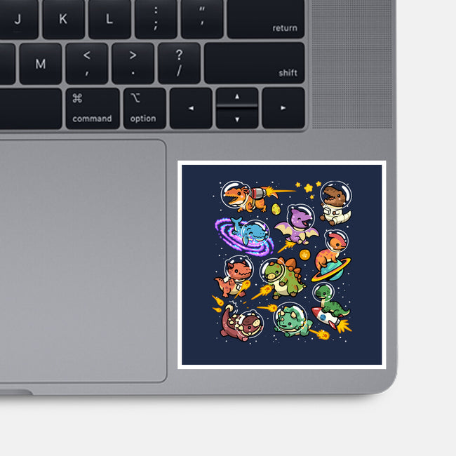 Space Dinosaurs-None-Glossy-Sticker-GoshWow