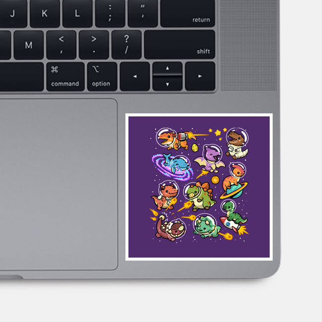 Space Dinosaurs-None-Glossy-Sticker-GoshWow