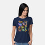 Space Dinosaurs-Womens-Basic-Tee-GoshWow