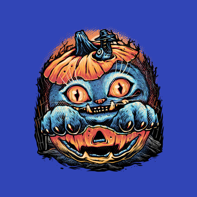 Blue Tiger Pumpkin-Youth-Crew Neck-Sweatshirt-glitchygorilla