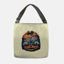 Blue Tiger Pumpkin-None-Adjustable Tote-Bag-glitchygorilla