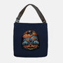 Blue Tiger Pumpkin-None-Adjustable Tote-Bag-glitchygorilla