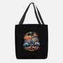 Blue Tiger Pumpkin-None-Basic Tote-Bag-glitchygorilla