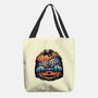 Blue Tiger Pumpkin-None-Basic Tote-Bag-glitchygorilla