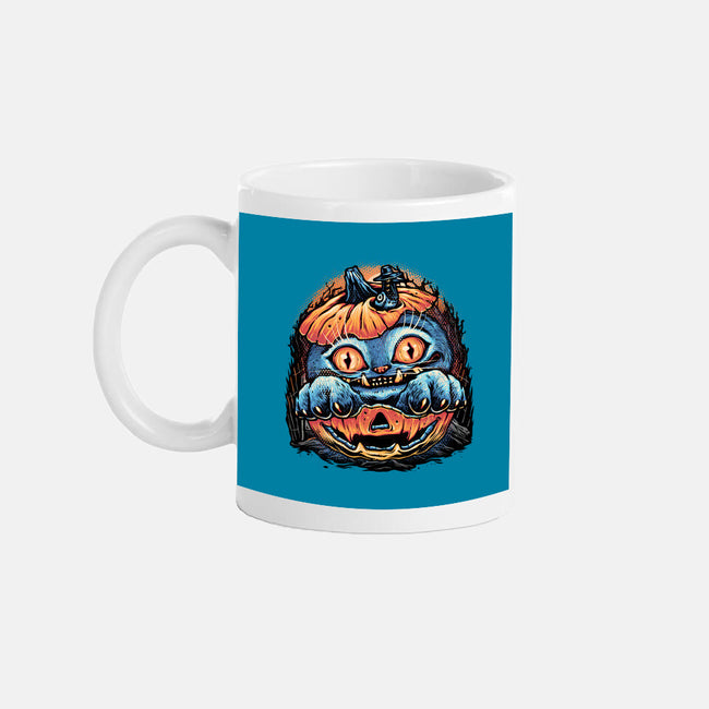 Blue Tiger Pumpkin-None-Mug-Drinkware-glitchygorilla