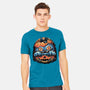 Blue Tiger Pumpkin-Mens-Heavyweight-Tee-glitchygorilla