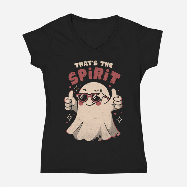 That's The Spirit-Womens-V-Neck-Tee-eduely