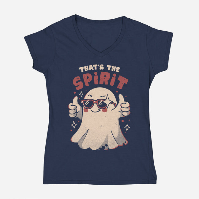 That's The Spirit-Womens-V-Neck-Tee-eduely