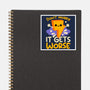 It Does Get Worse-None-Glossy-Sticker-NemiMakeit