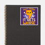 It Does Get Worse-None-Glossy-Sticker-NemiMakeit
