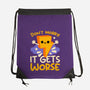 It Does Get Worse-None-Drawstring-Bag-NemiMakeit