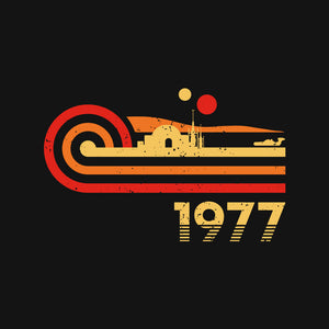 Retro Vintage Desert Planet