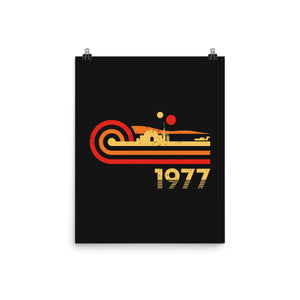 Retro Vintage Desert Planet