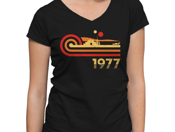 Retro Vintage Desert Planet