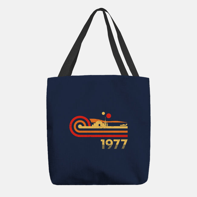 Retro Vintage Desert Planet-None-Basic Tote-Bag-retrodivision