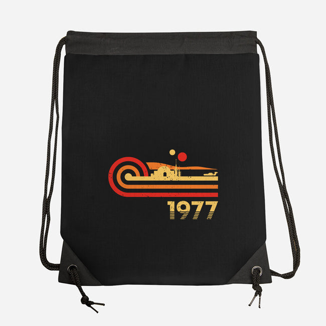 Retro Vintage Desert Planet-None-Drawstring-Bag-retrodivision