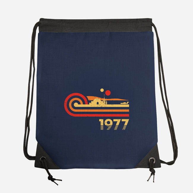 Retro Vintage Desert Planet-None-Drawstring-Bag-retrodivision