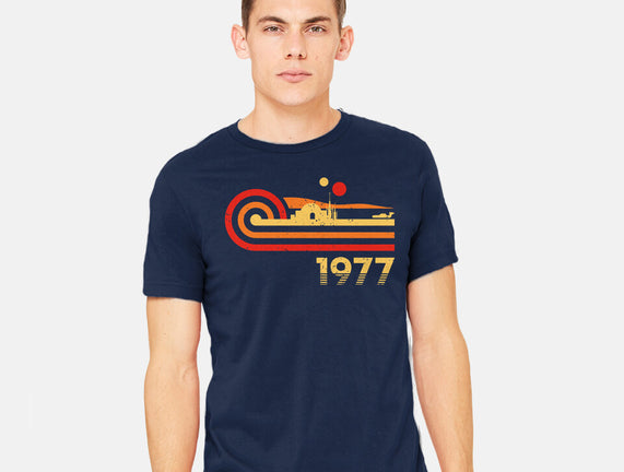 Retro Vintage Desert Planet