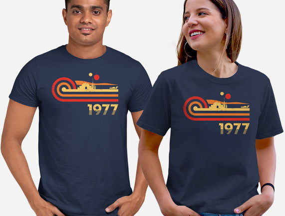 Retro Vintage Desert Planet