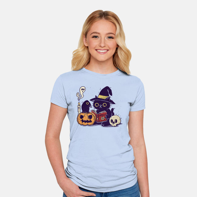 Secret Spells-Womens-Fitted-Tee-sebasebi