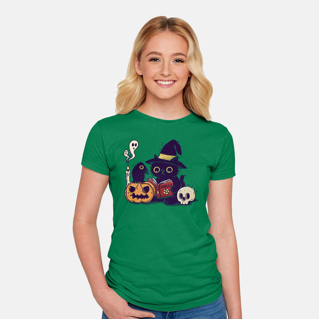 Secret Spells-Womens-Fitted-Tee-sebasebi