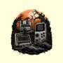 Retro Graveyard-None-Polyester-Shower Curtain-glitchygorilla