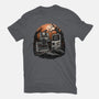 Retro Graveyard-Mens-Heavyweight-Tee-glitchygorilla