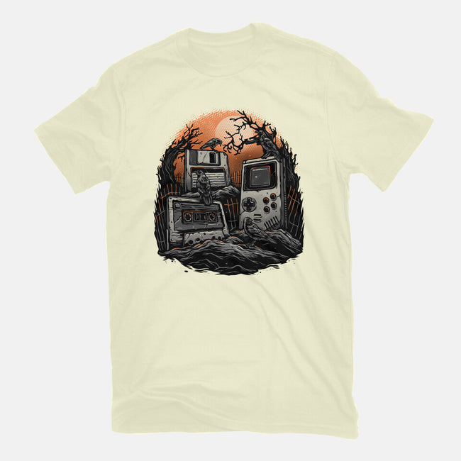 Retro Graveyard-Mens-Premium-Tee-glitchygorilla
