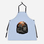 Retro Graveyard-Unisex-Kitchen-Apron-glitchygorilla