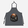 Retro Graveyard-Unisex-Kitchen-Apron-glitchygorilla