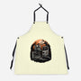 Retro Graveyard-Unisex-Kitchen-Apron-glitchygorilla