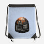 Retro Graveyard-None-Drawstring-Bag-glitchygorilla