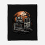 Retro Graveyard-None-Fleece-Blanket-glitchygorilla