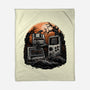 Retro Graveyard-None-Fleece-Blanket-glitchygorilla
