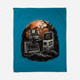 Retro Graveyard-None-Fleece-Blanket-glitchygorilla