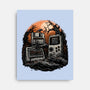 Retro Graveyard-None-Stretched-Canvas-glitchygorilla