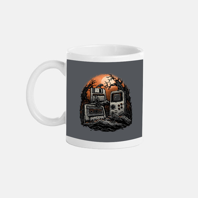 Retro Graveyard-None-Mug-Drinkware-glitchygorilla