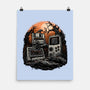 Retro Graveyard-None-Matte-Poster-glitchygorilla