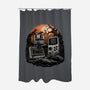 Retro Graveyard-None-Polyester-Shower Curtain-glitchygorilla
