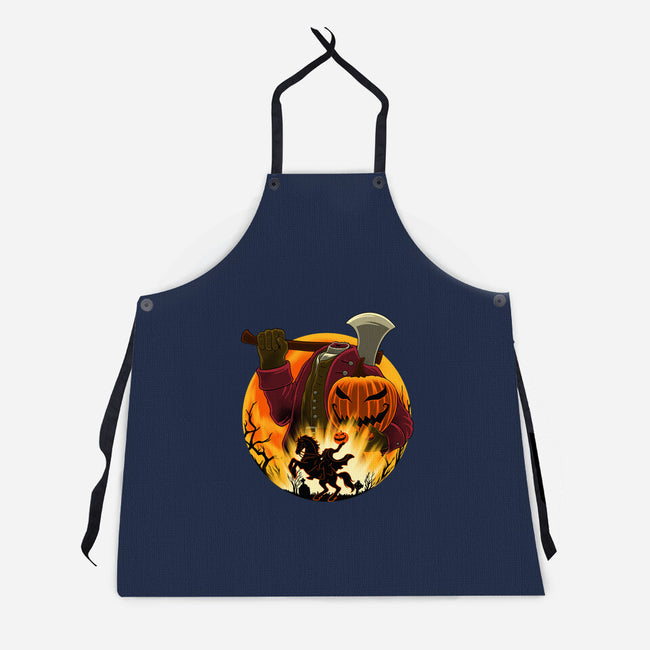Galloping Hessian-Unisex-Kitchen-Apron-rmatix