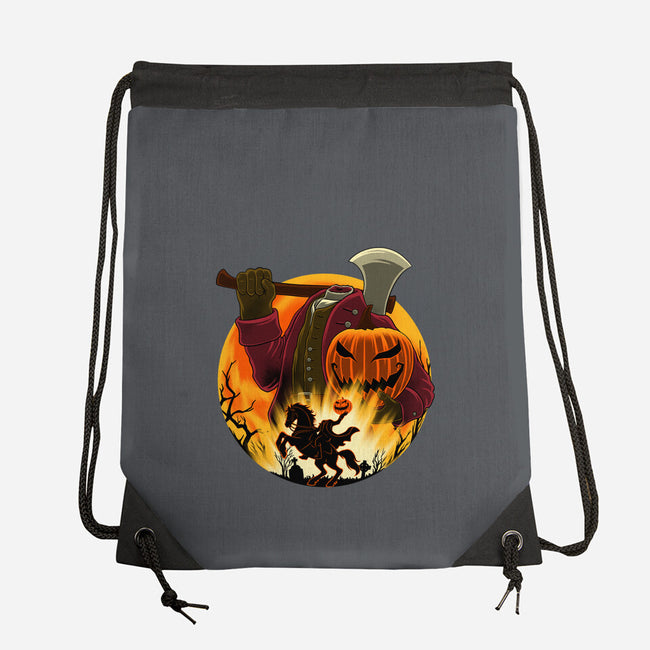 Galloping Hessian-None-Drawstring-Bag-rmatix