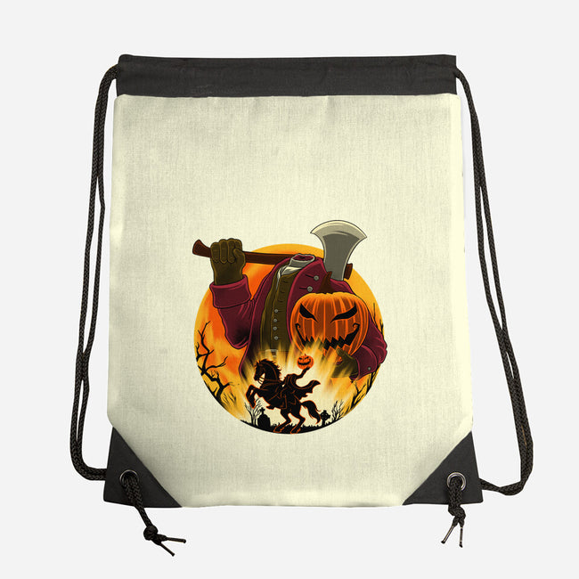 Galloping Hessian-None-Drawstring-Bag-rmatix
