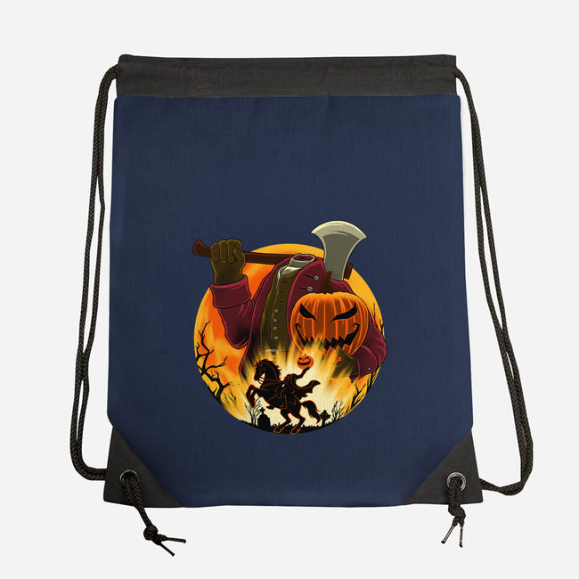 Galloping Hessian-None-Drawstring-Bag-rmatix