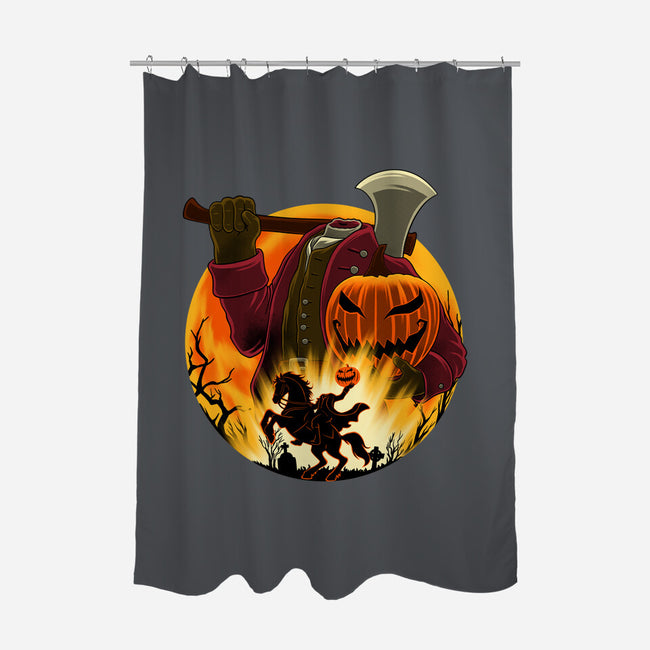 Galloping Hessian-None-Polyester-Shower Curtain-rmatix