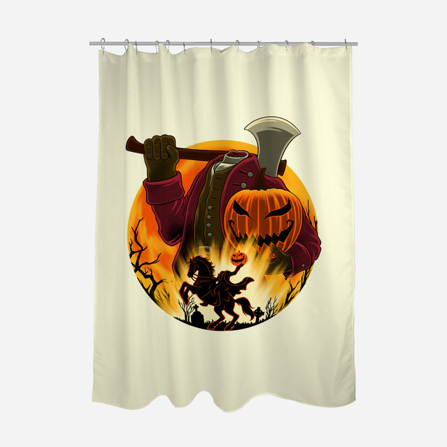 Galloping Hessian-None-Polyester-Shower Curtain-rmatix