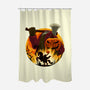 Galloping Hessian-None-Polyester-Shower Curtain-rmatix