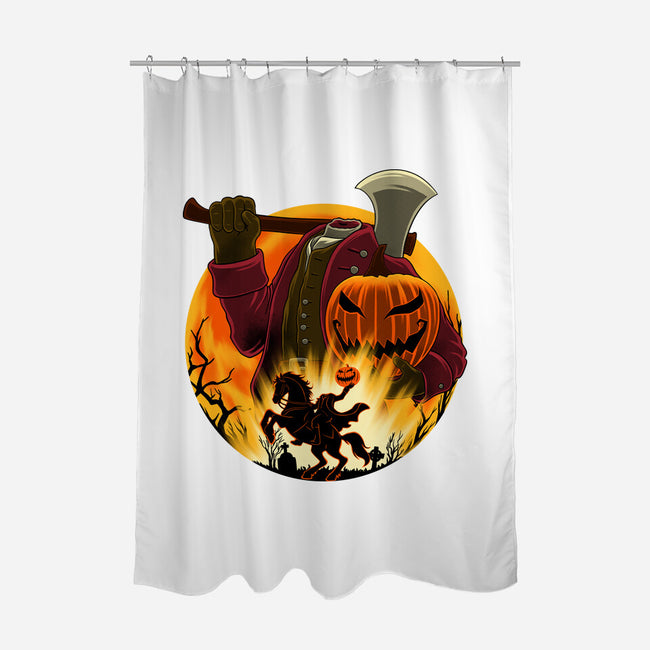 Galloping Hessian-None-Polyester-Shower Curtain-rmatix