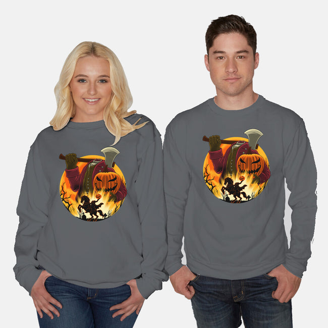 Galloping Hessian-Unisex-Crew Neck-Sweatshirt-rmatix