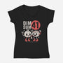 Dim Sum 41-Womens-V-Neck-Tee-Nemons